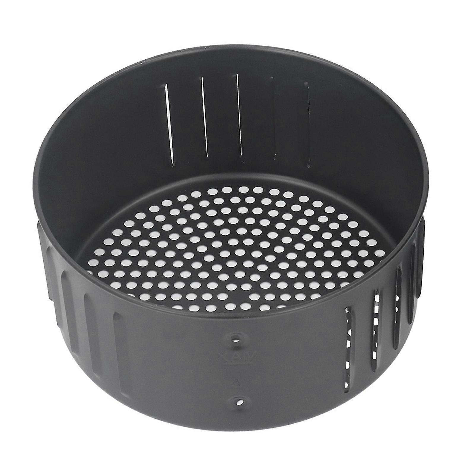 Fryer Basket 2.6L Steel Non Stick Reusable Drainer Basket Universal Fryer Accessories for Frying Baking Grilling Black