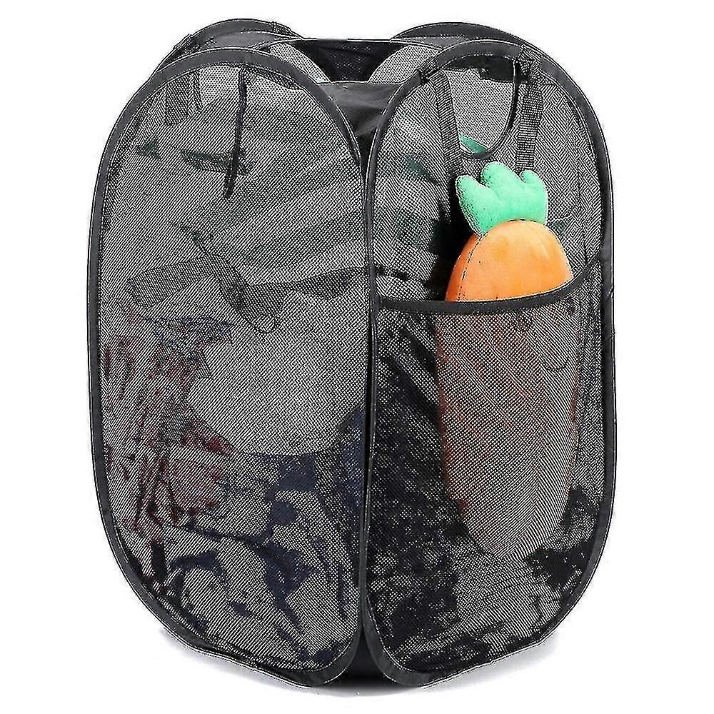 Mesh Foldable Laundry Basket For Easy Storage