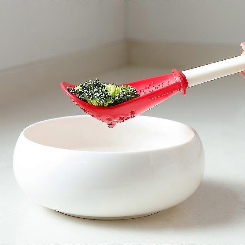 Multipurpose Kitchen Cooking Spoon Garlic Strainer, Black