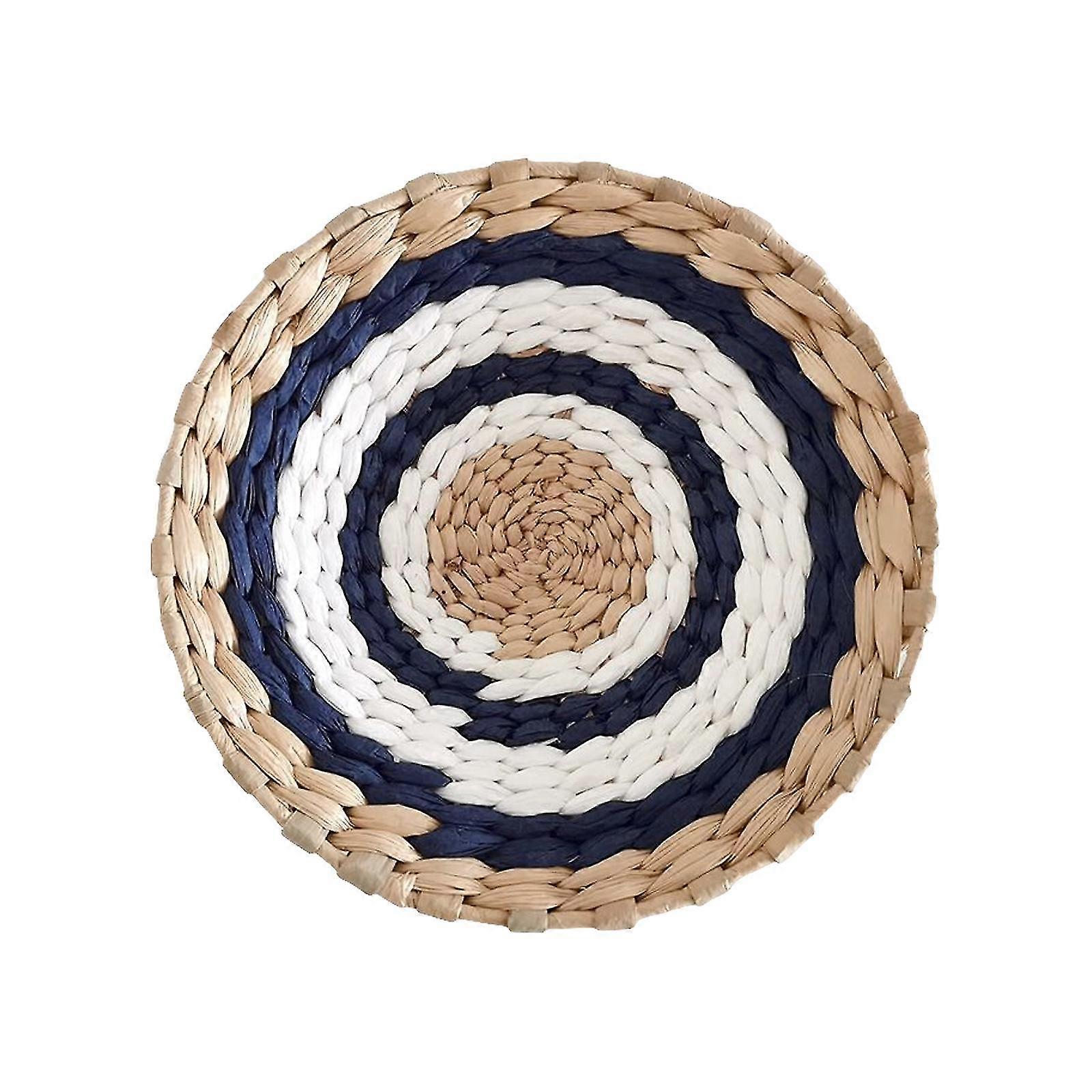 Boho Wall Basket Decor - Woven Unique Seagrass Wicker Hanging Decorative Baskets