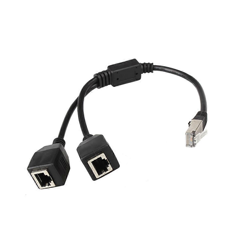 RJ45 LAN-Ethernet-Netzwerk-Splitter-Adapter mit 1 Stecker auf 2 Buchsen