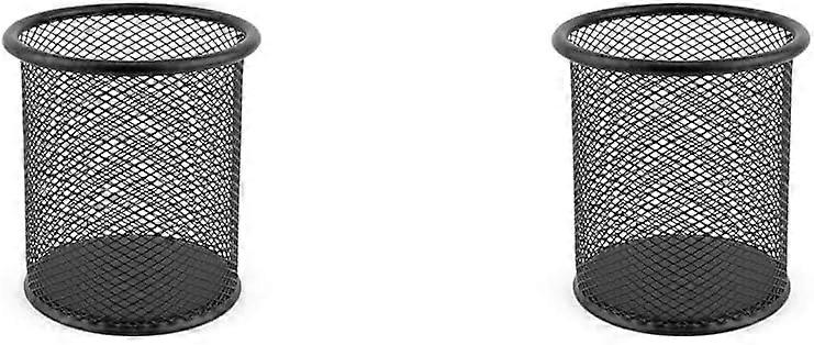 Black Set of 2 Pencil Holders