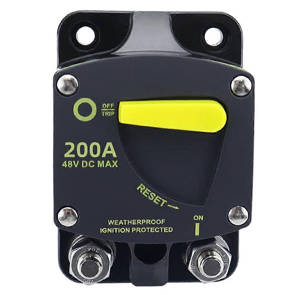 Short Stop 24VDC W24 50A Manual Reset Circuit Breaker – Plastic, For RV/Camper, New