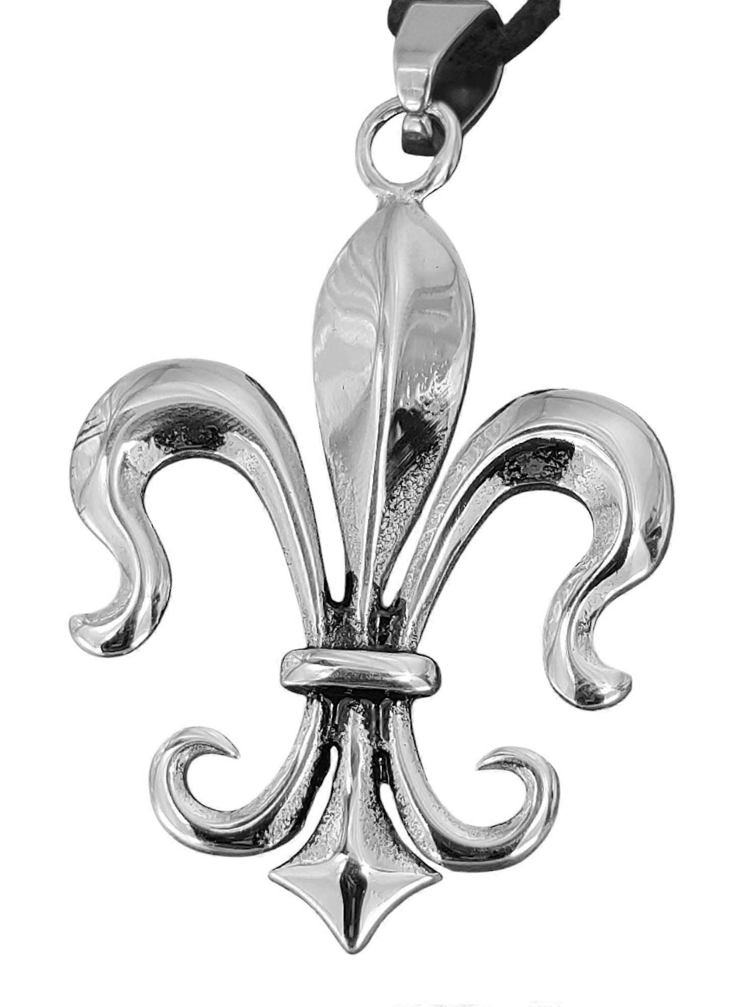 Pendentif 152 Fleur-de-lis - Acier inoxydable