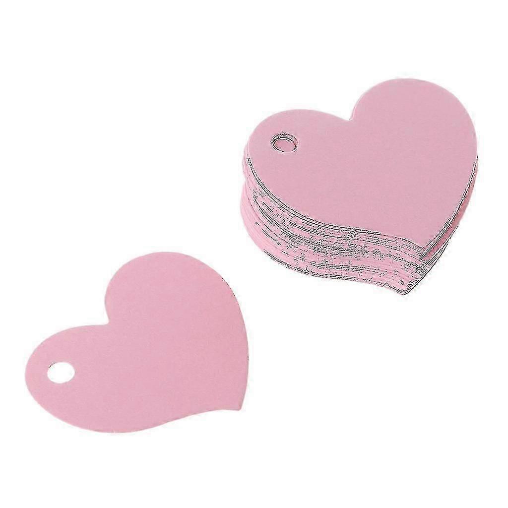 50pcs شكل القلب فارغة كرافت ورقة بطاقة هدية العلامة تسمية دي حزب الزفاف الحرف