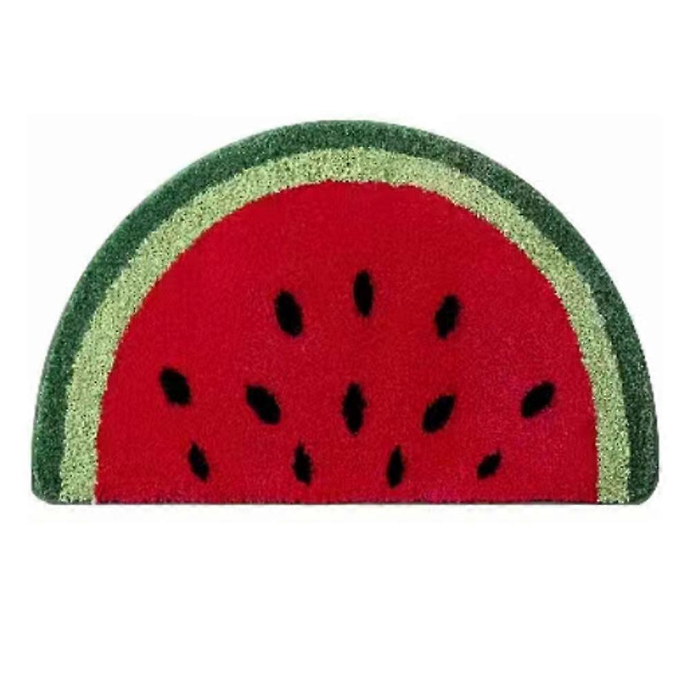 Simple semicircular fruit floor mat for bathroom door