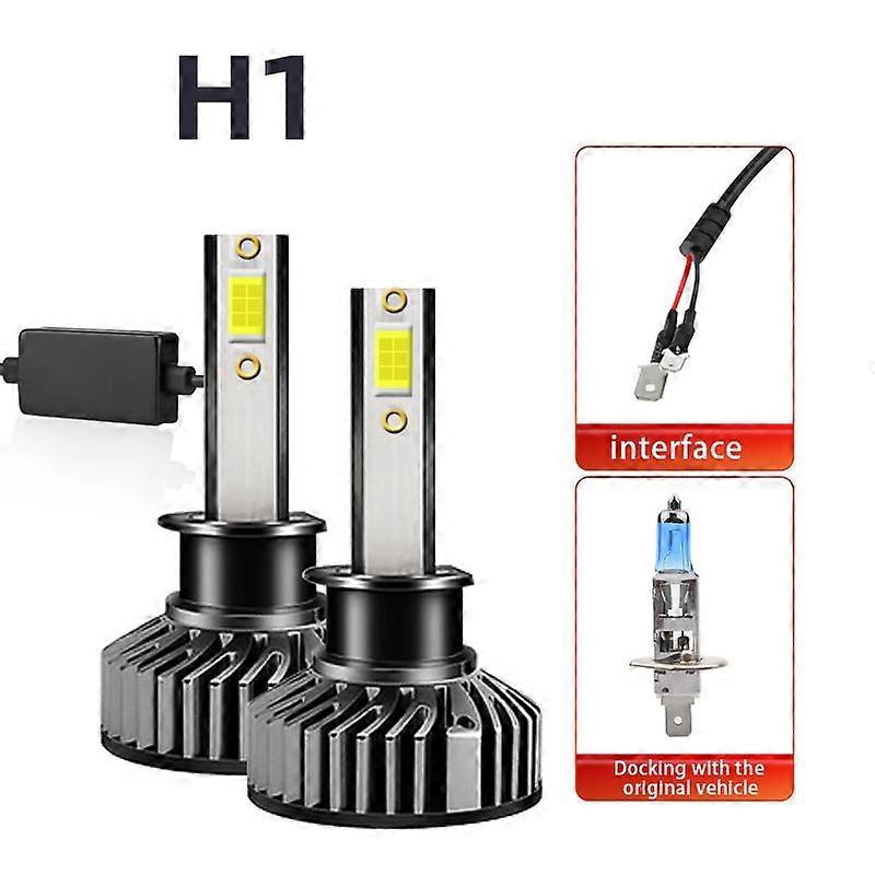 2Pcs Super Bright Mini H4 H7 LED Car Headlight Bulbs 20000Lm Auto H1 H11 LED Light H8 HB3 HB4 9005 9006 9012 6500K 4300K 8000K Auto Lamp 12V 24V
