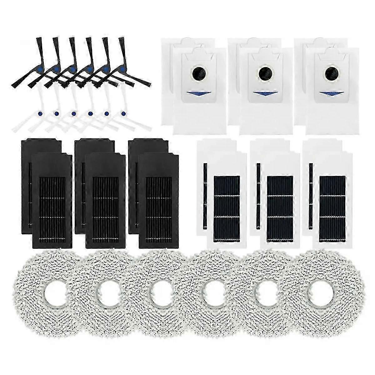 For Deebot X2 / X2 Omni / X2 Pro Robot Vacuum Cleaner Side Brush Hepa Filter Dust Bag Mop Cloths Ac-yuyu