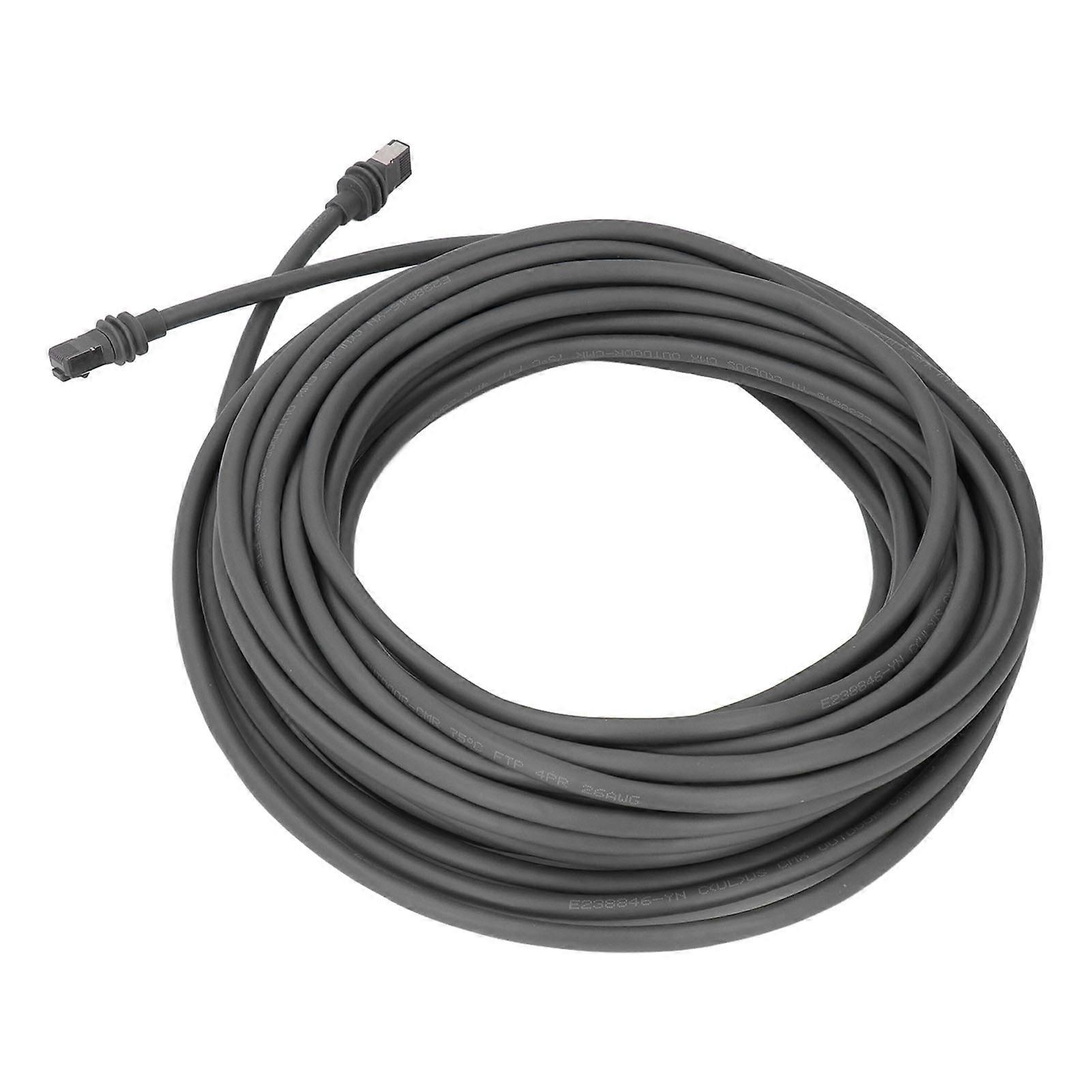 30FT Replacement Cable for Gen 3 Dish Rectangular Satellite RJ45 Connector Waterproof Extension Cable Gray 