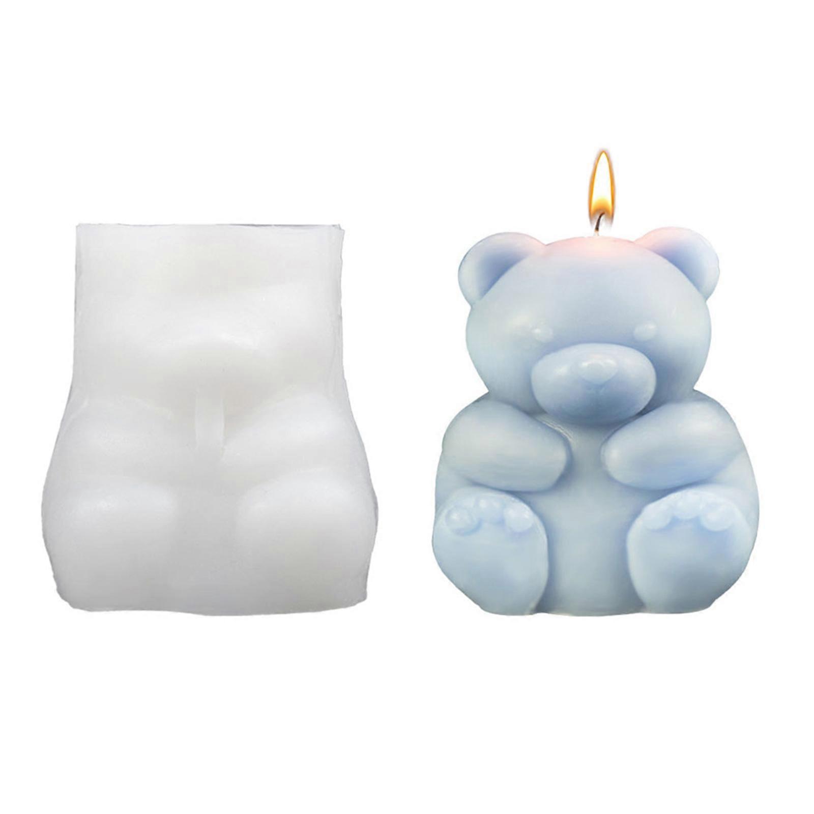 Bear Shaped Candle Molds Animal Shaped Resin Molds for Making Candle Soap DIY Craft Baking