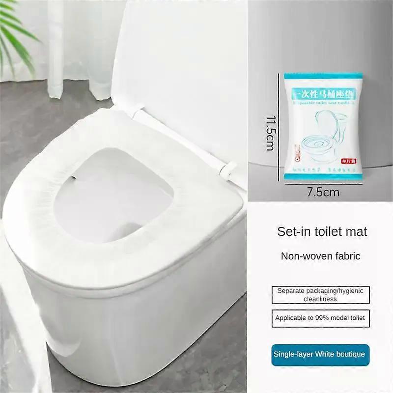 2 Stück / Satz Wiederverwendbare Warme Flanell WC Aufkleber WC Sitz Bezüge Waschbare WC Sitz Füllung Badezimmer Matte Sitzbezug Universal