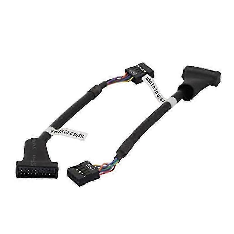 Usb 3.0 To Usb 2.0 Adapter 20 Pin Male Usb Header Convert To 9 Pin Female Usb