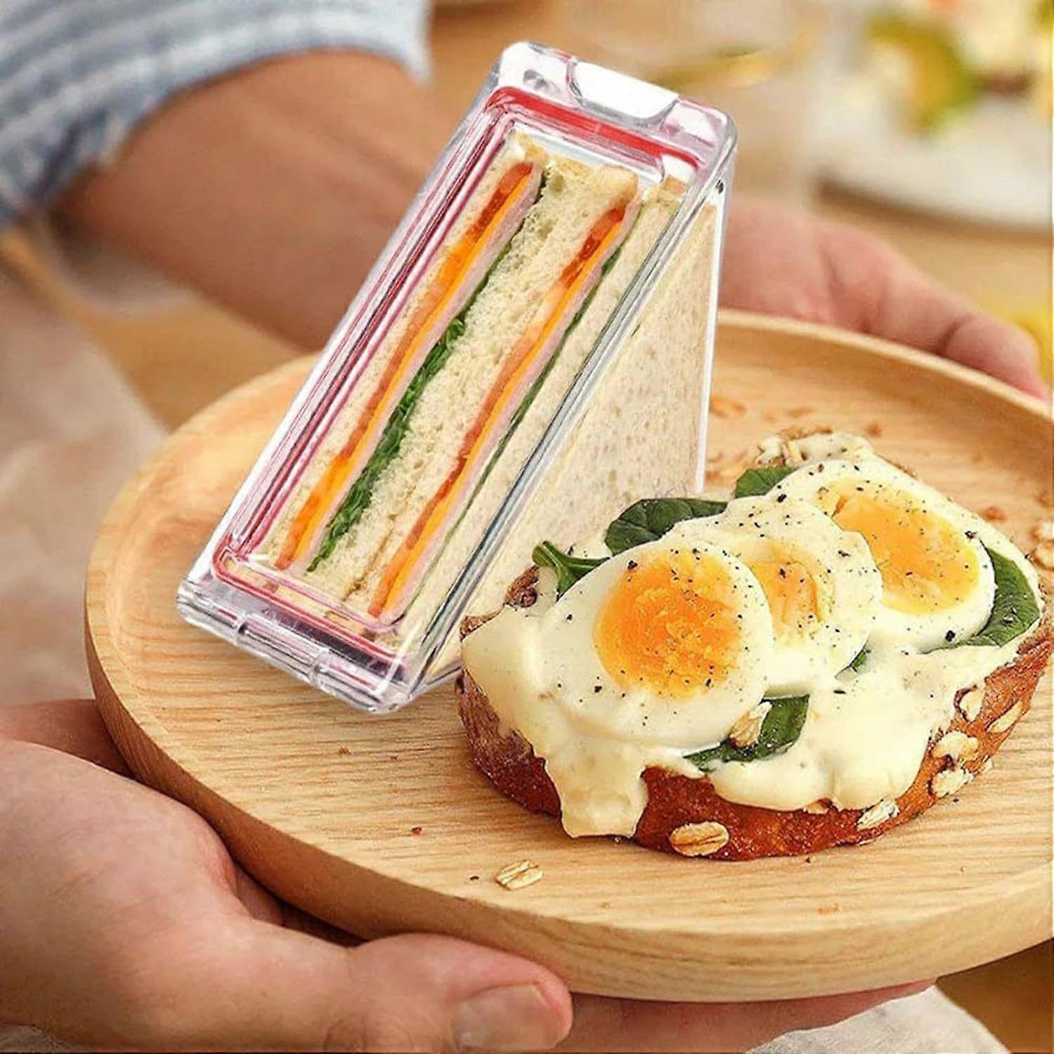 Leak-Proof Reusable Sandwich Container: Detachable, Easy-Clean, Portable Food Storage