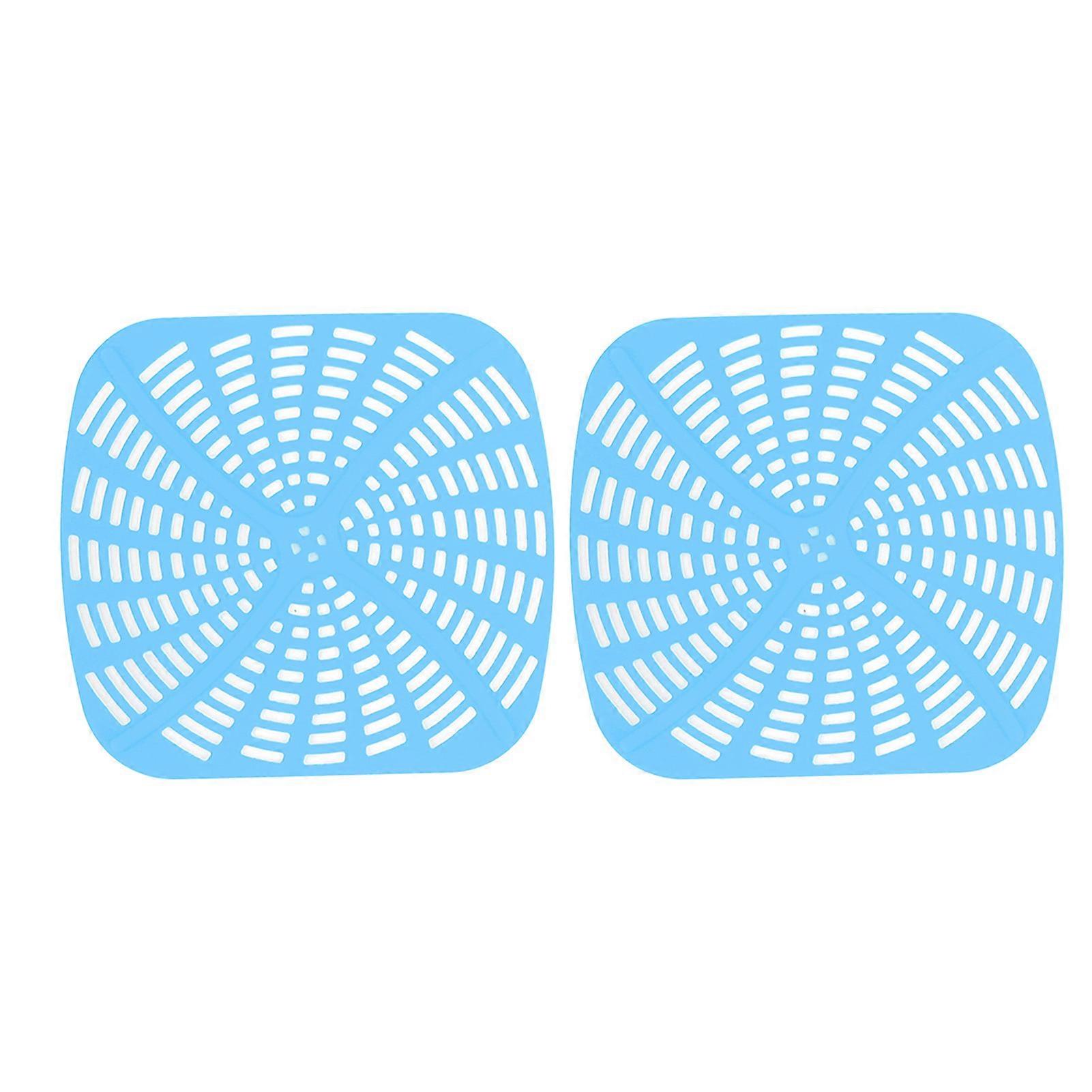 2pcs Fryer Reusable Silicone Fryer Liner Scratch Resistant Silicone Liner Mat for Ninja Foodi AG301 Fryer Blue