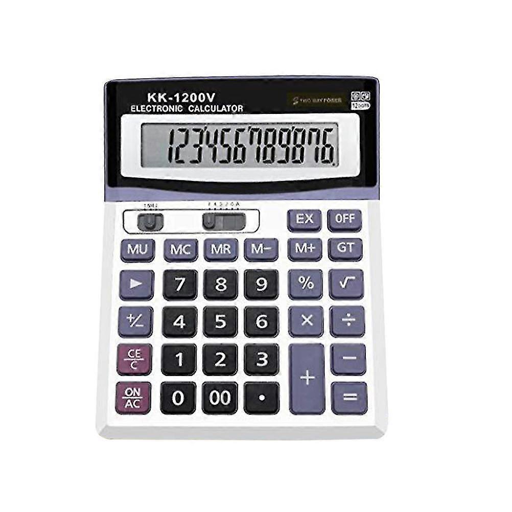 12 Digits Electronic Calculator Portable Solar Calculator Without Battery For Financial Office