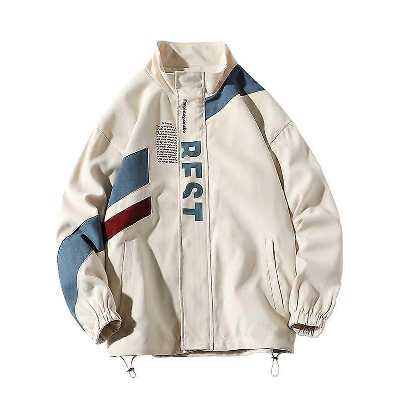Bomberjacke Männer Letter Printed Oberbekleidung StreFashion Plus Size Loose Windbreaker Mantel Männliche Kleidung