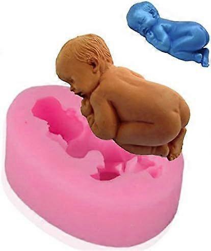 3D Sleeping Baby Silicone Mold-Suitable for Icing / Chocolate / Cake by