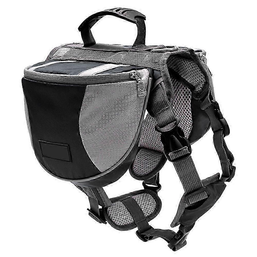 Adjustable service dog supply backpack saddle bag
