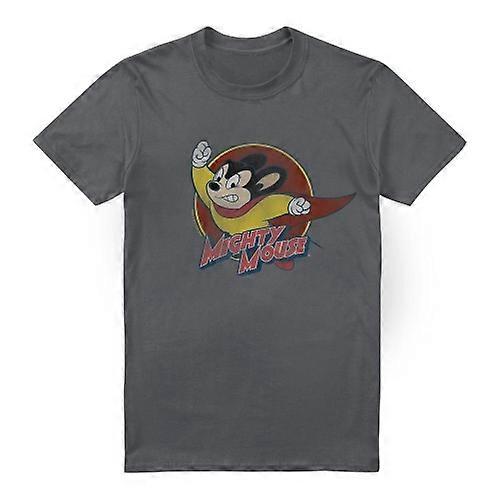Mighty Mouse Mens Circle T-Shirt