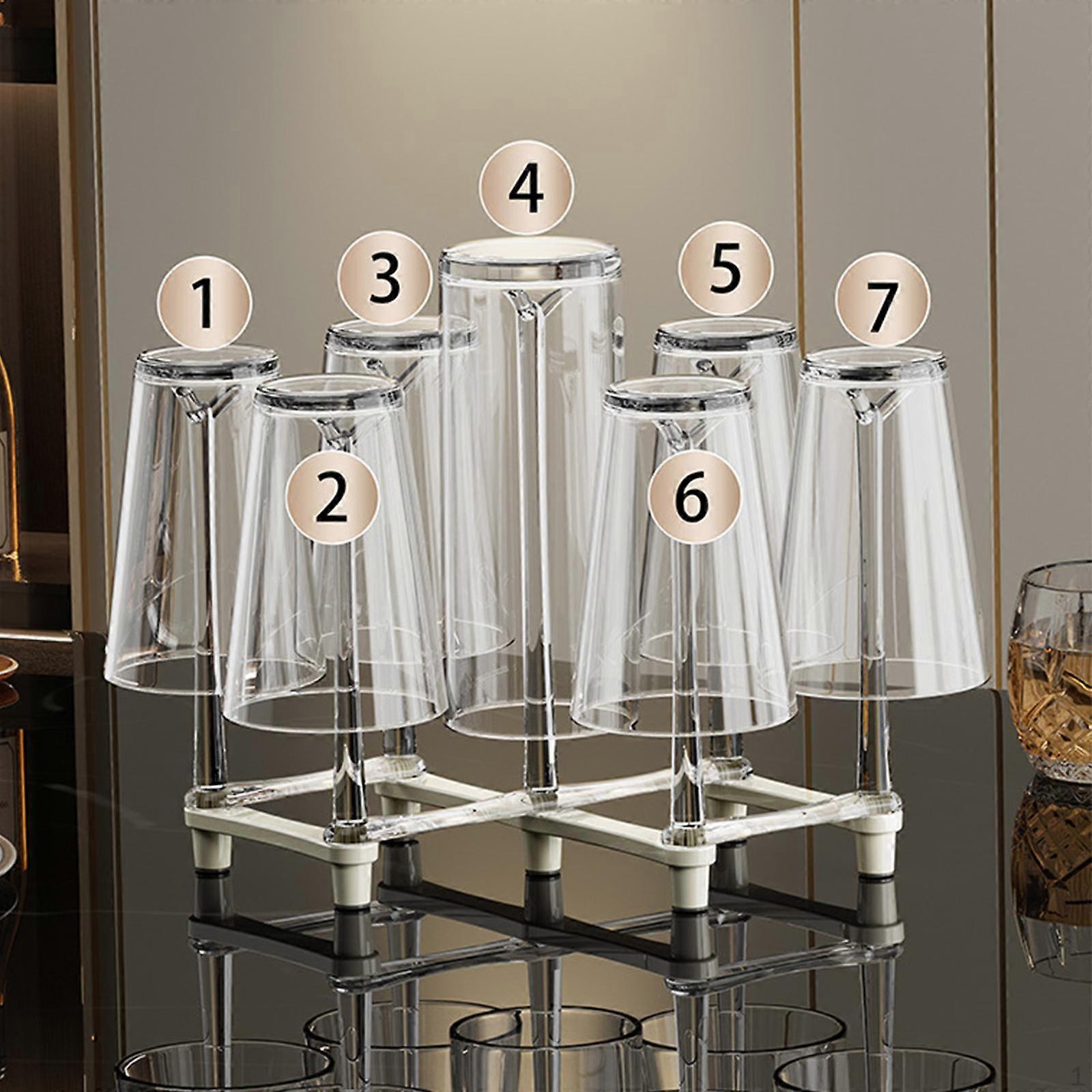 Bottle Drainer Stand Drying Rack Adjustable Glass Cup Mug Retractable