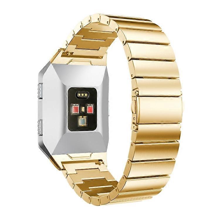 For FITBIT Ionic Stainless Steel Watch Band(Black) For FITBIT Ionic