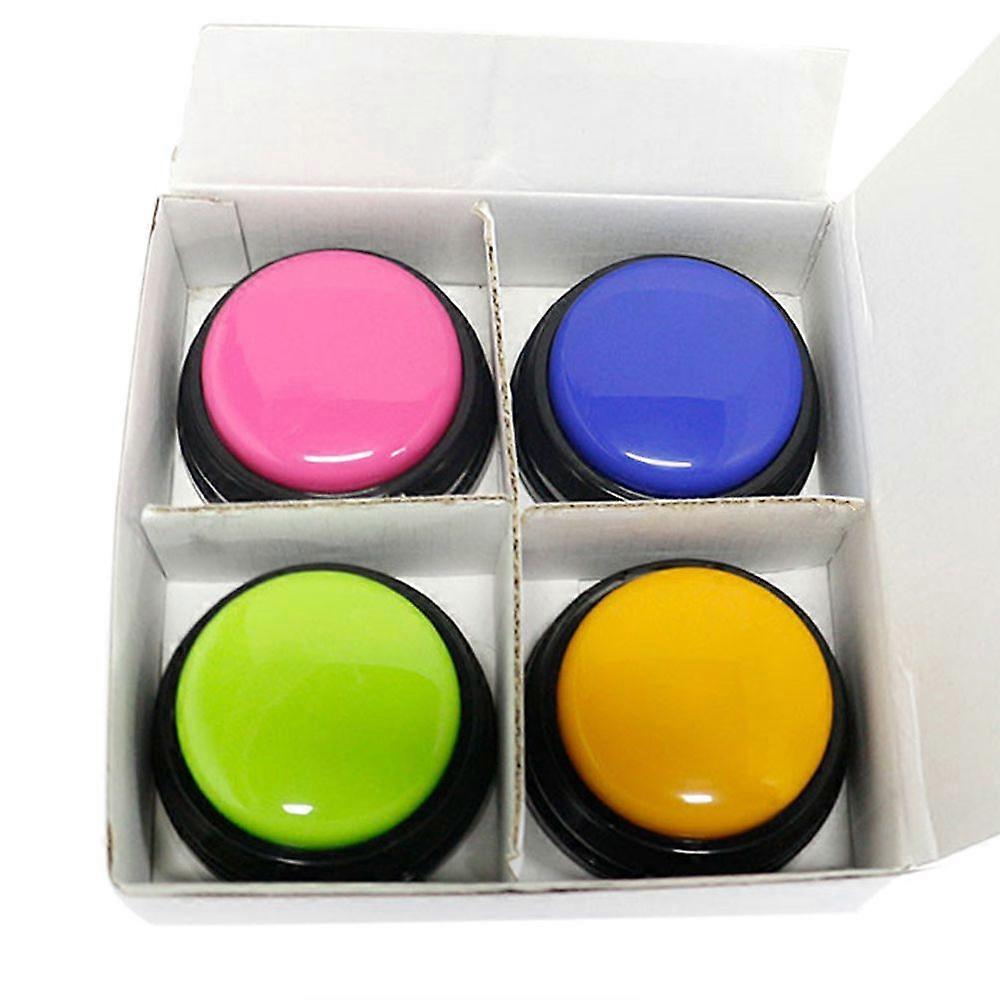 Small Size Easy Carry Voice Recording Sound Button for Kids Interactive Answering Buttons Orange