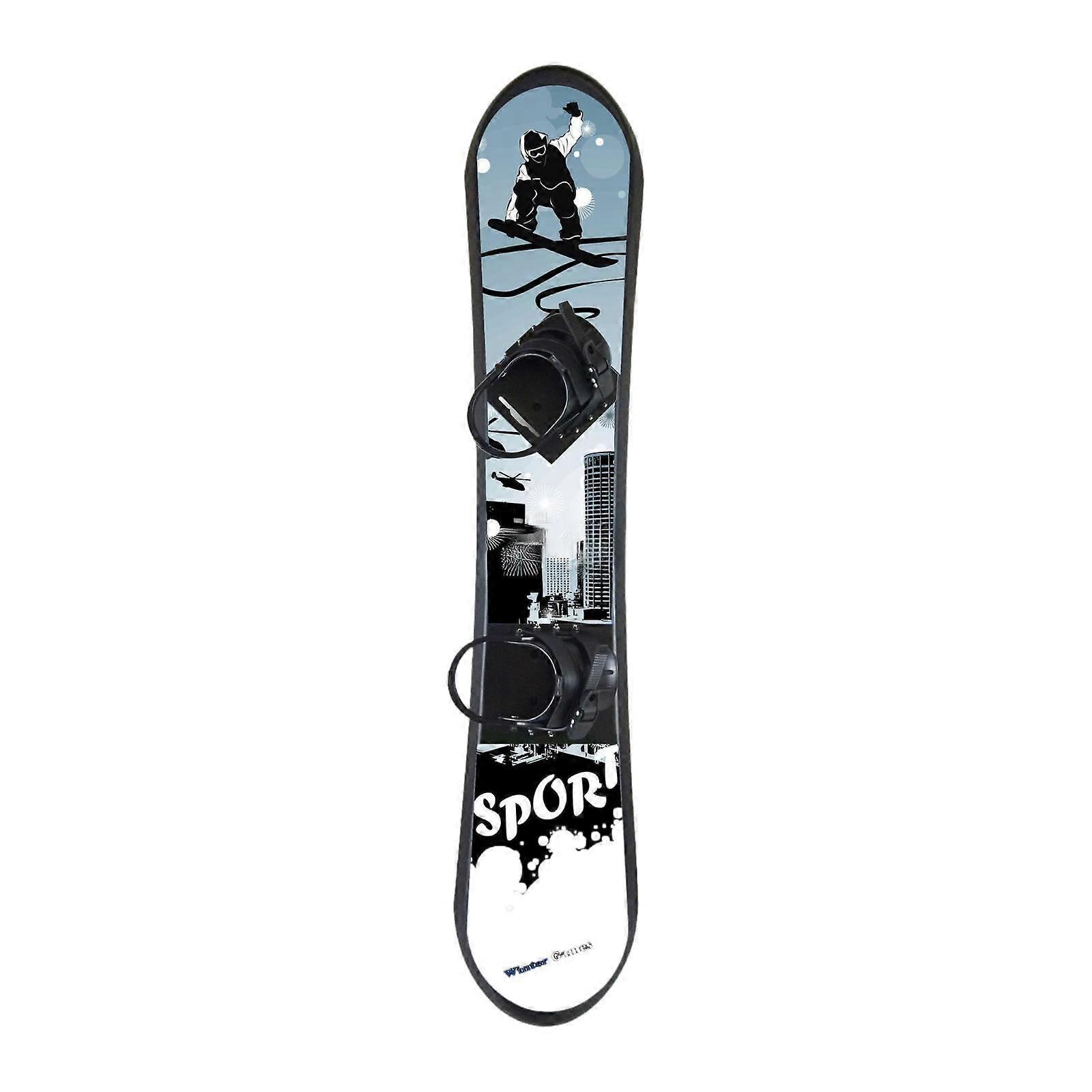 Παιδική Snowboard για 5 έως 16 ετών Φορητή Σανίδα Σκι για Χειμερινά Σπορ Γκρι και Λευκό