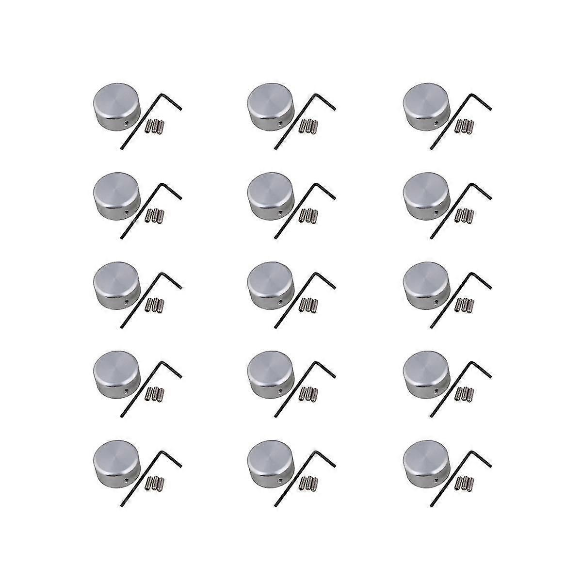 Guitar Effector Foot Nail Cap Effector Foot Switch Knob Foot Pedal Aluminum Cover with Wrench Screw