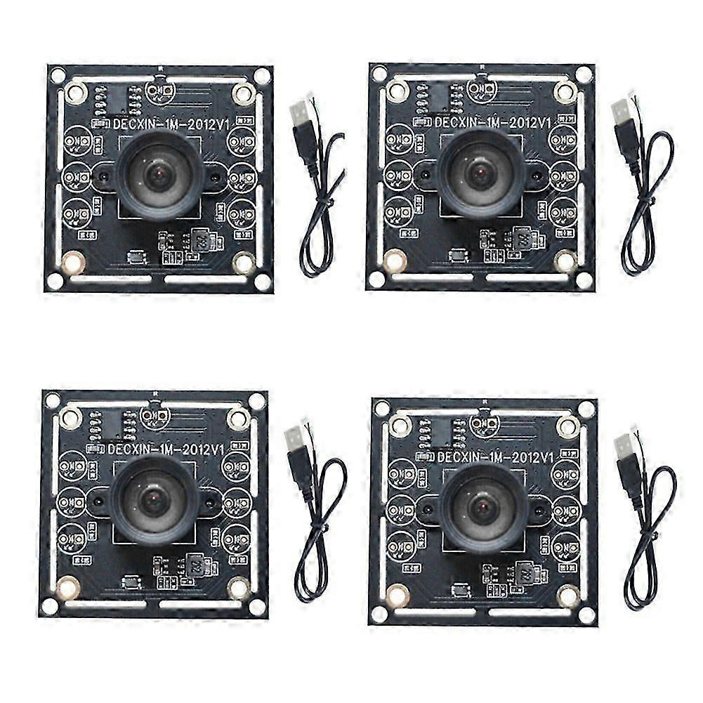 4PCS 100 Degree Camera Module 1MP OV9732 1280x720 30fps USB Camera Module Drive Free for WinXP/7/8/10 with 60cm Cable