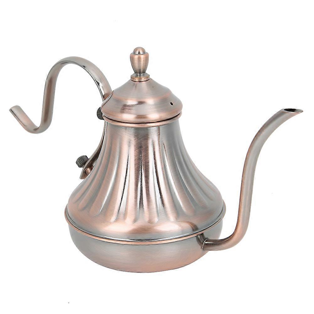 450cc Stainless Steel Retro Hand-Brewed Coffee Kettle with Narrow Mouth and Handle for Tea and Coffee Brewing