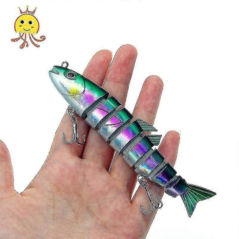 Multicolor Beautiful 130mm Black Small Fish Soft Lure 20.0g Multi-joint Lure