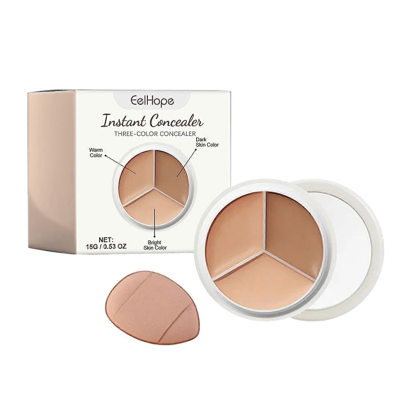 Three Color Concealer Conceal Dark Circles And Pigmentation Can Also Outline 15g