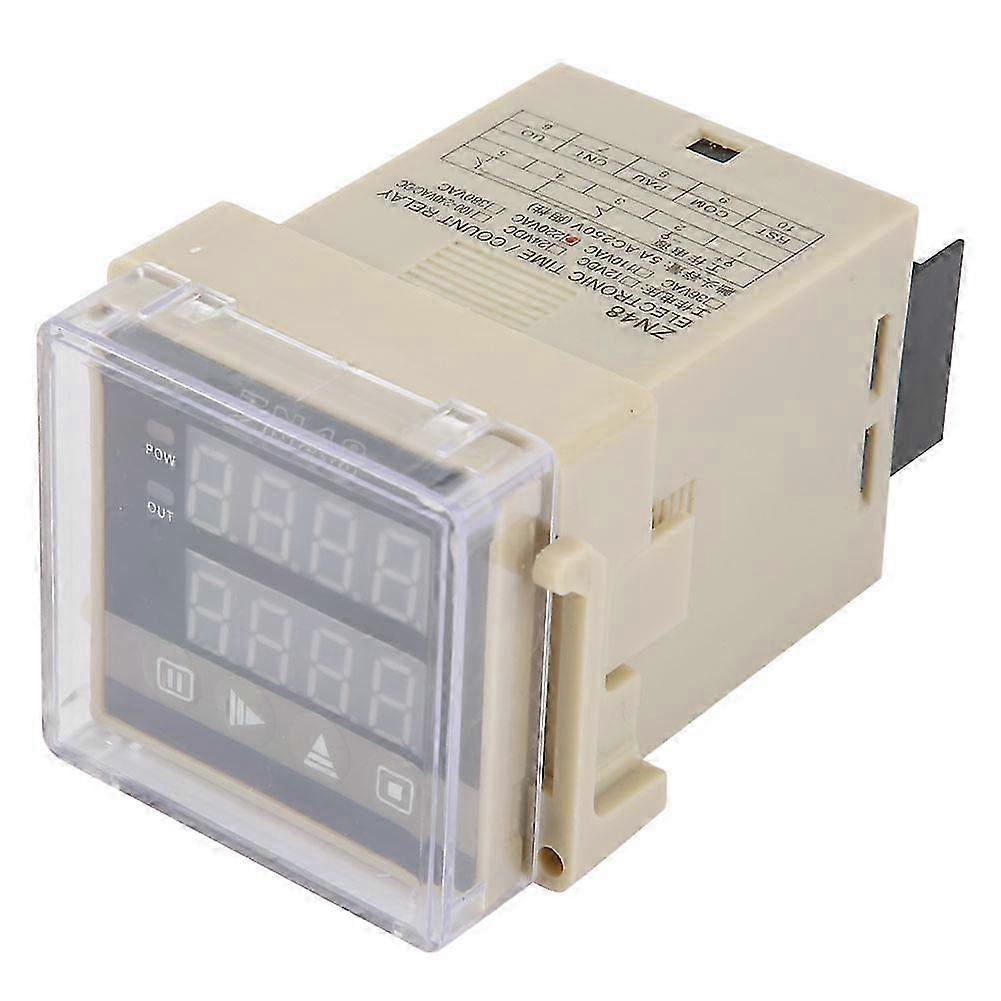 ZN48 Digital Time Relay Counter Multifunction Rotating Speed Frequency Meter AC220V