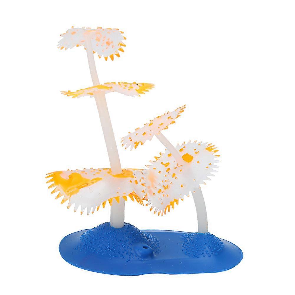 Silicone Simulation Gear Coral Landscaping Decoration for Fish Tank