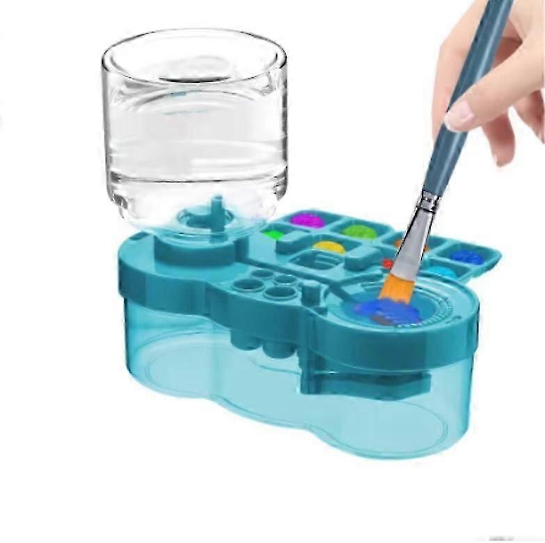 Multi-Purpose Paint Brush Cleaner Tool with 4-Hole Brush Holder