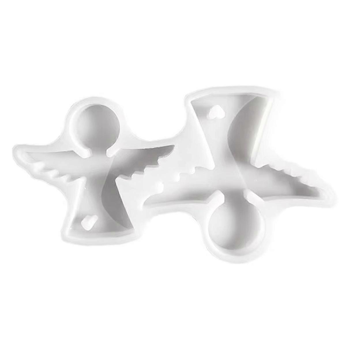 Angel Candle Molds Silicone Reusable Angel 3D Silicone Molds Soft Silicone Easy Release Candle Molds for Coffee Table