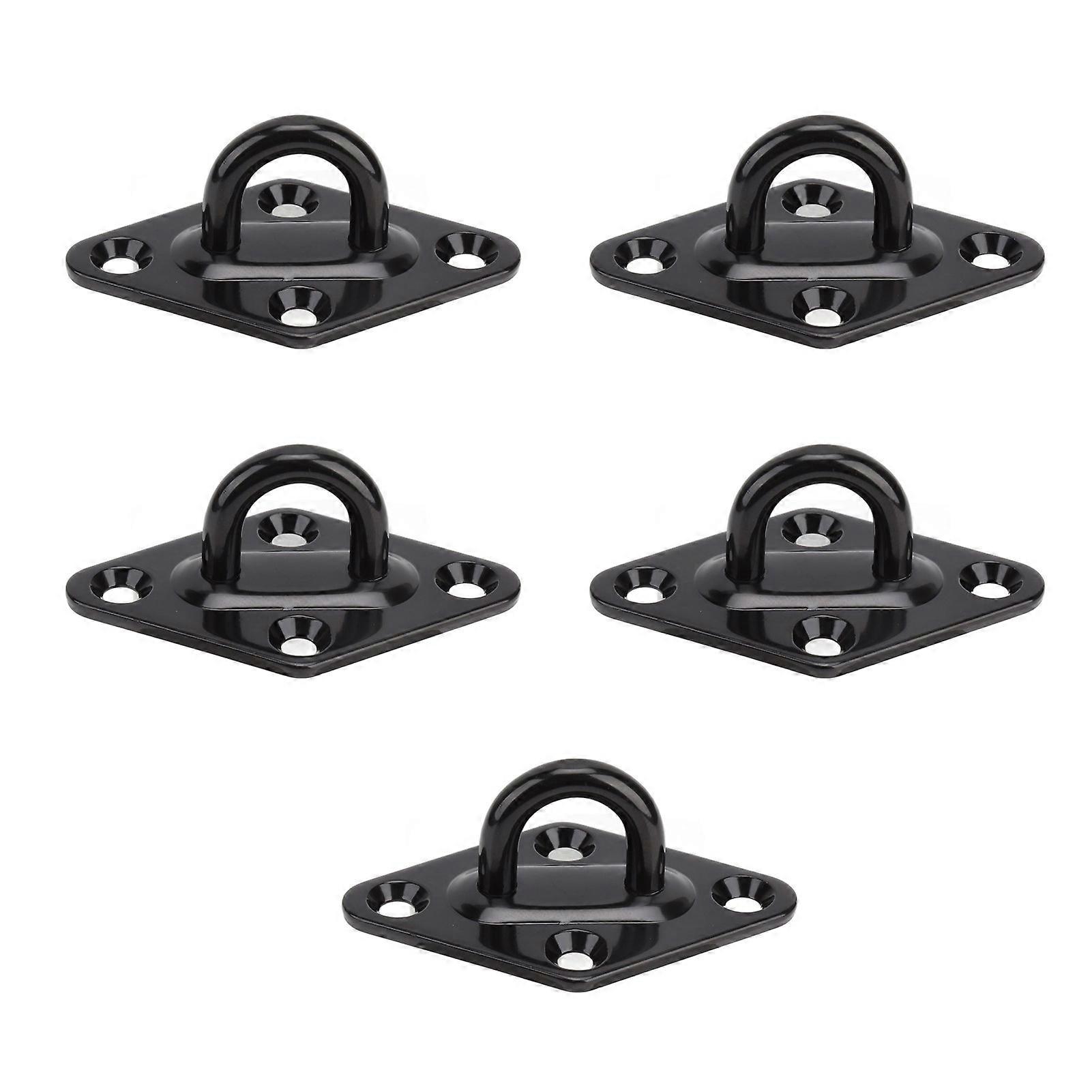 5Pcs Eye Plate Stainless Steel Thicken Eye Pad for Ceiling Chandeliers Ceiling Fans Ceiling Sandbags Hanging Swings 5mm/0.20in