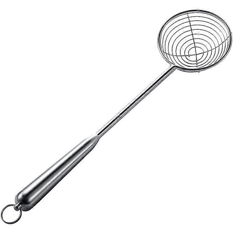 Stainless Steel Kitchen Skimmer Spoon with Round Handle
