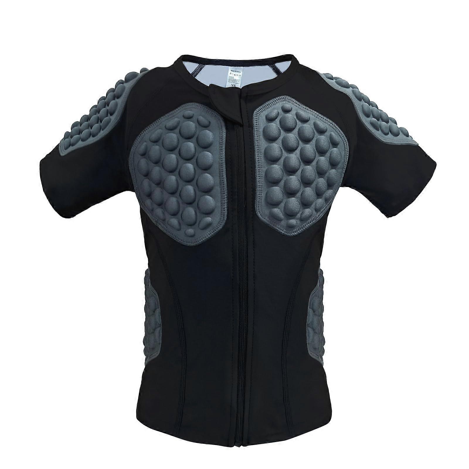 YL Size Black Chest & Rib Protector Shirt