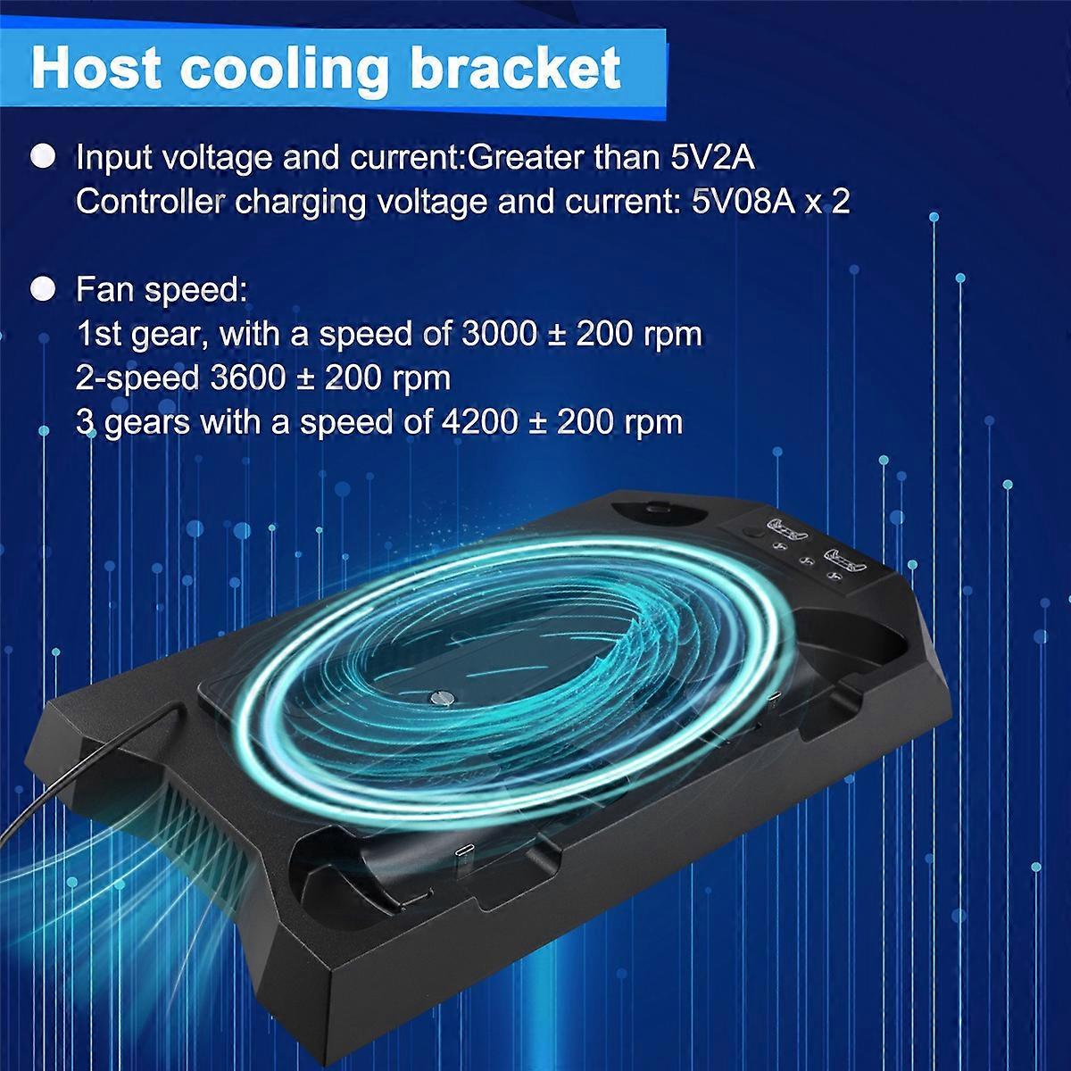 Vertical Cooling Stand for / Slim Console Station black