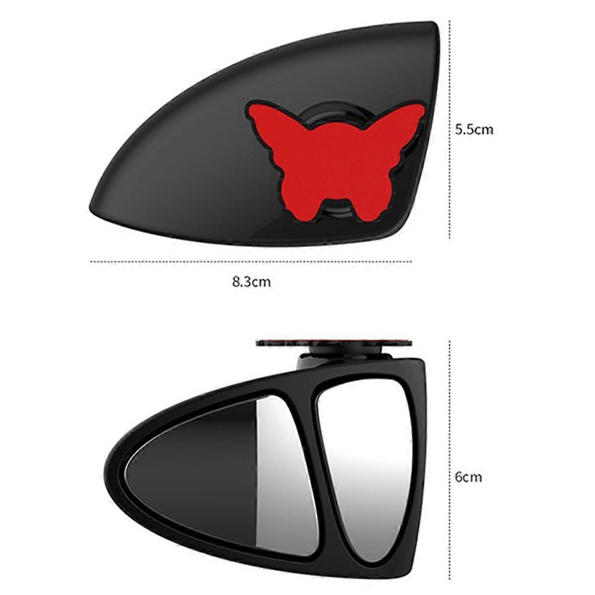 3-in-1 360 Degree Rotation Three Sided Blind Spot Mirror Reversing Parking Auxiliary Blind Spot Conv