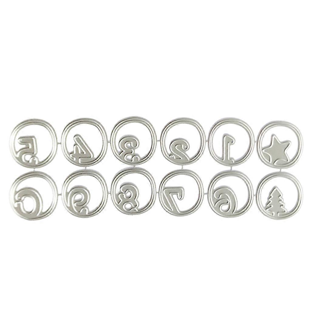 Αριθμοί Μήτρες κοπής μετάλλων Στένσιλ Scrapbooking DIY Άλμπουμ Σφραγίδα Χάρτινη κάρτα Ανάγλυφο Διακόσμηση Χειροτεχνία Ασήμι