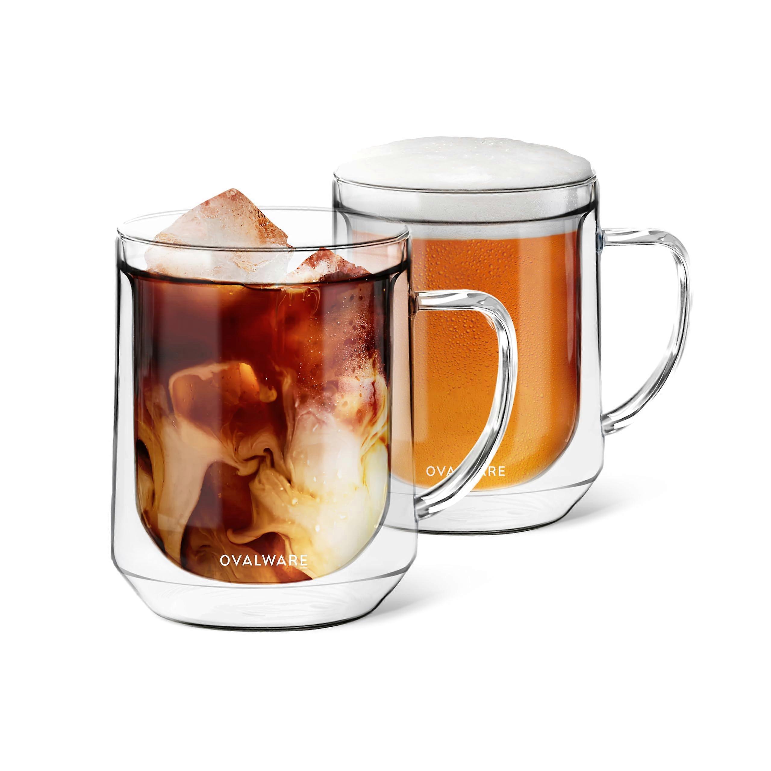 1 mug double wall ulated durable coffee mug for hot drinks 500ml