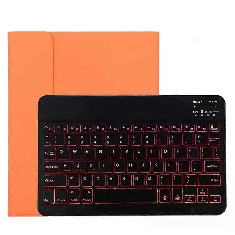 Bluetooth Keyboard Case for iPad Pro 11" (2020)-Detachable,Backlight,Pen Slot,Orange