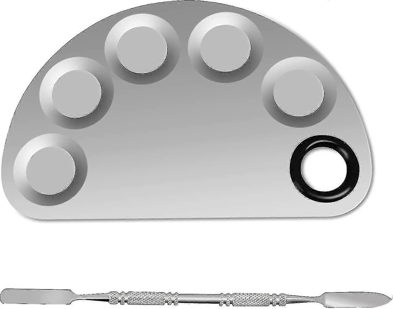 Painel de maquiador de cor mista de aço inoxidável de 6x4 polegadas