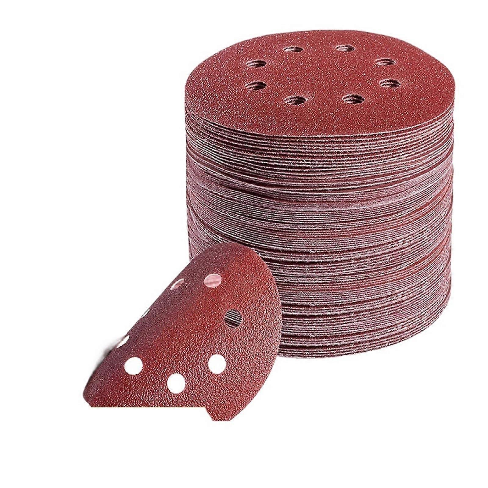 10PCS 5 Inch 8 Hole Sanding Discs Hook and Loop Sandpaper 125MM Compatible with Orbital Sander 60-2000 Grit Color 1000
