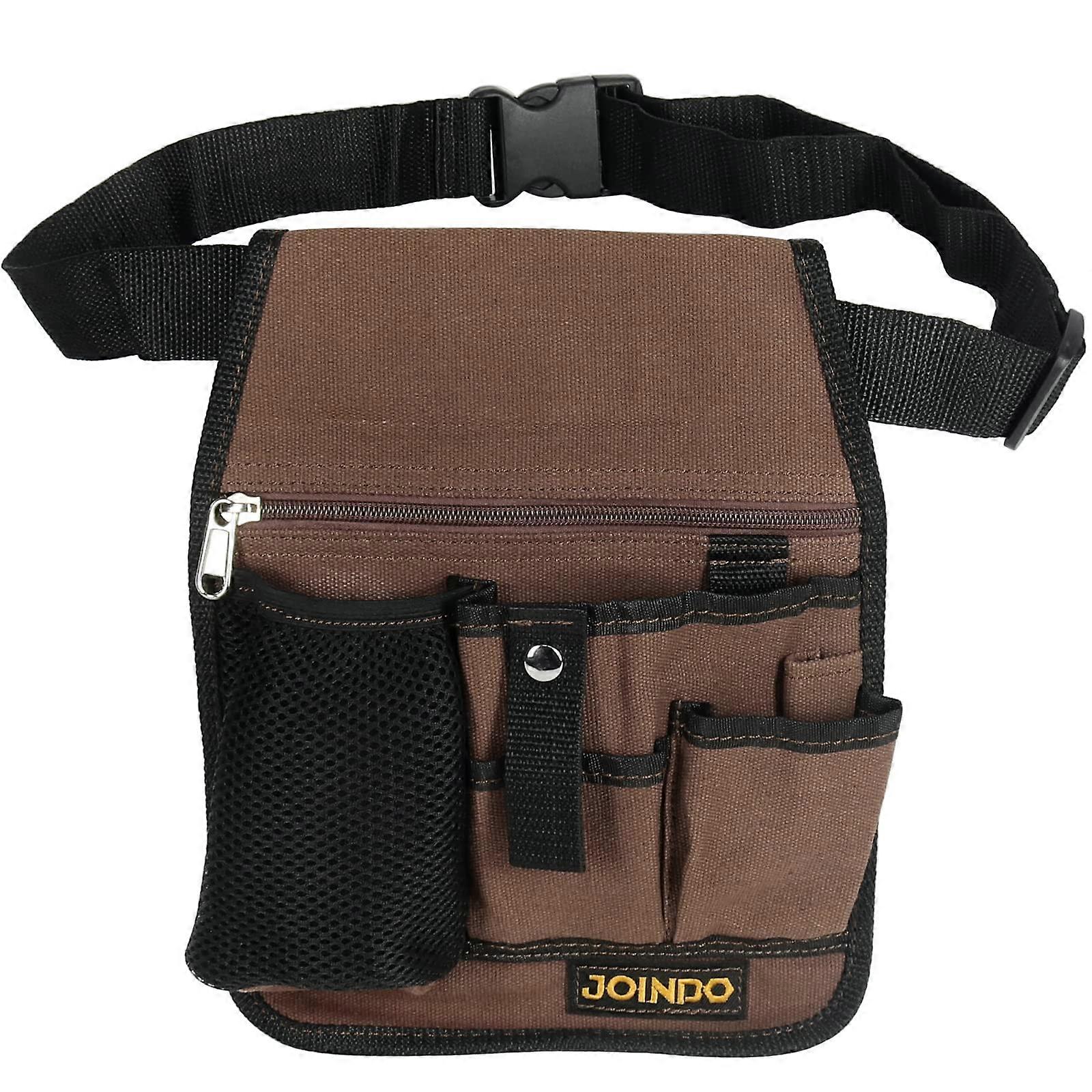 Garden tool bag, garden tool belt, light tool bag with pockets and zipper