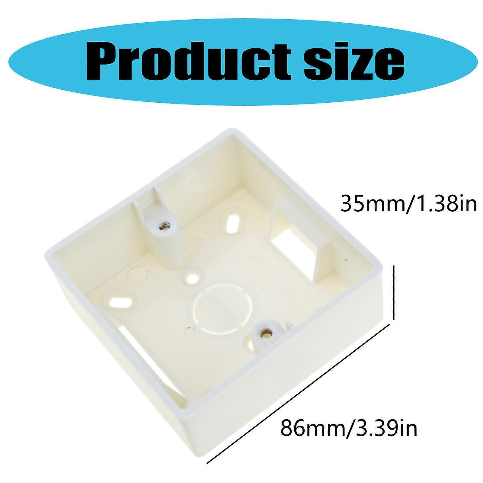 86 Type Wall Switch Box Electrical Outlet Junction Box Surface Mount Backbox