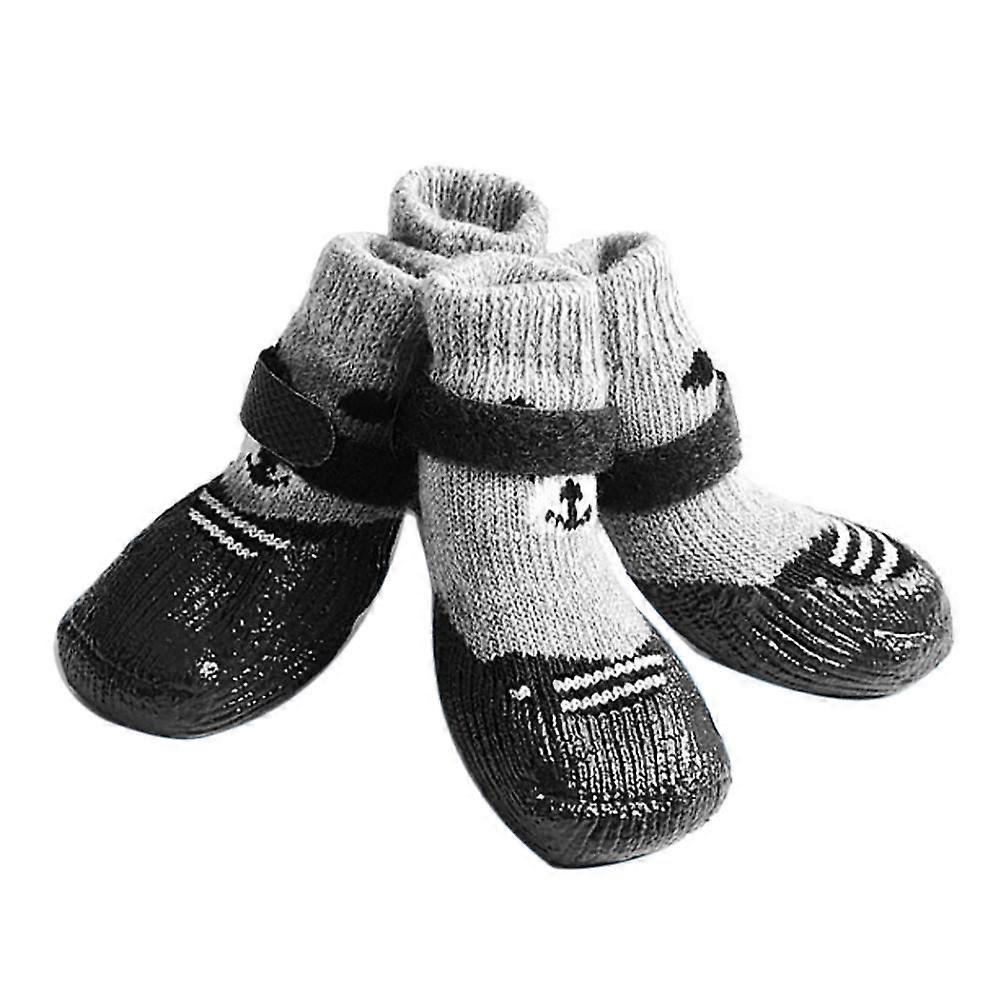 Pet Shoes 4 Pieces/Set Of Outdoor Indoor Non-Slip Silicone Only Pet Dog Dog Cat Boot Socks