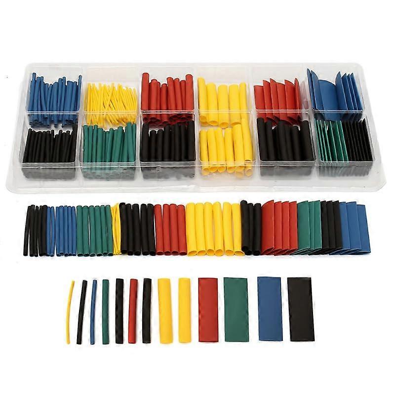 Heat Shrink Tubing 2:1 Polyolefin, 280 Pcs, 8 Sizes, Multi-Color Wire Sleeve Kit
